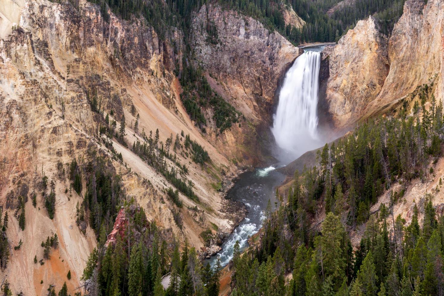 lagere Yellowstone Falls foto