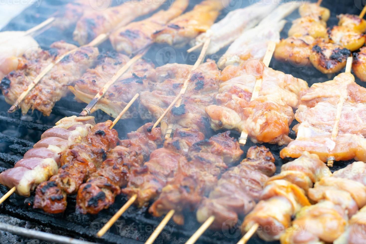 heerlijke grillgerechten, streetfood foto