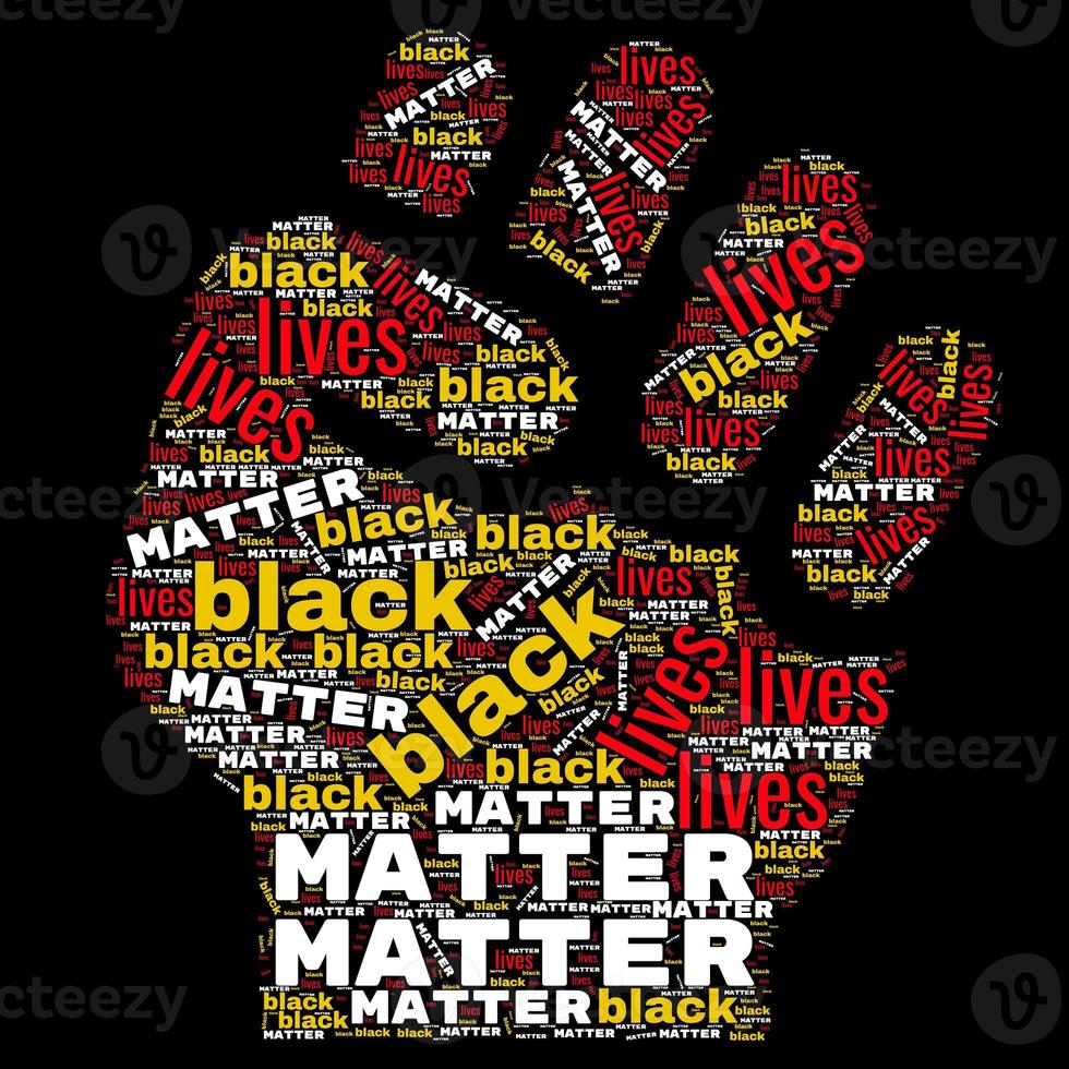 Black Lives Matter. eerste vorm. black lives matter is een internationale mensenrechtenbeweging. foto
