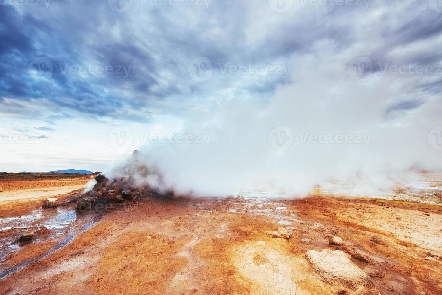 fumarole veld in namafjall. IJsland foto