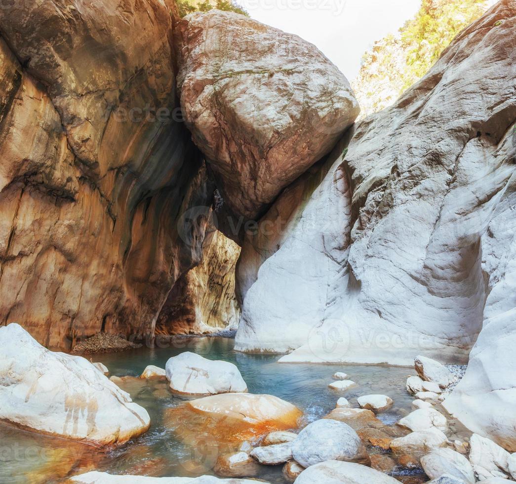 schilderachtig uitzicht op de canyon goynuk in turkije. prachtige berg foto