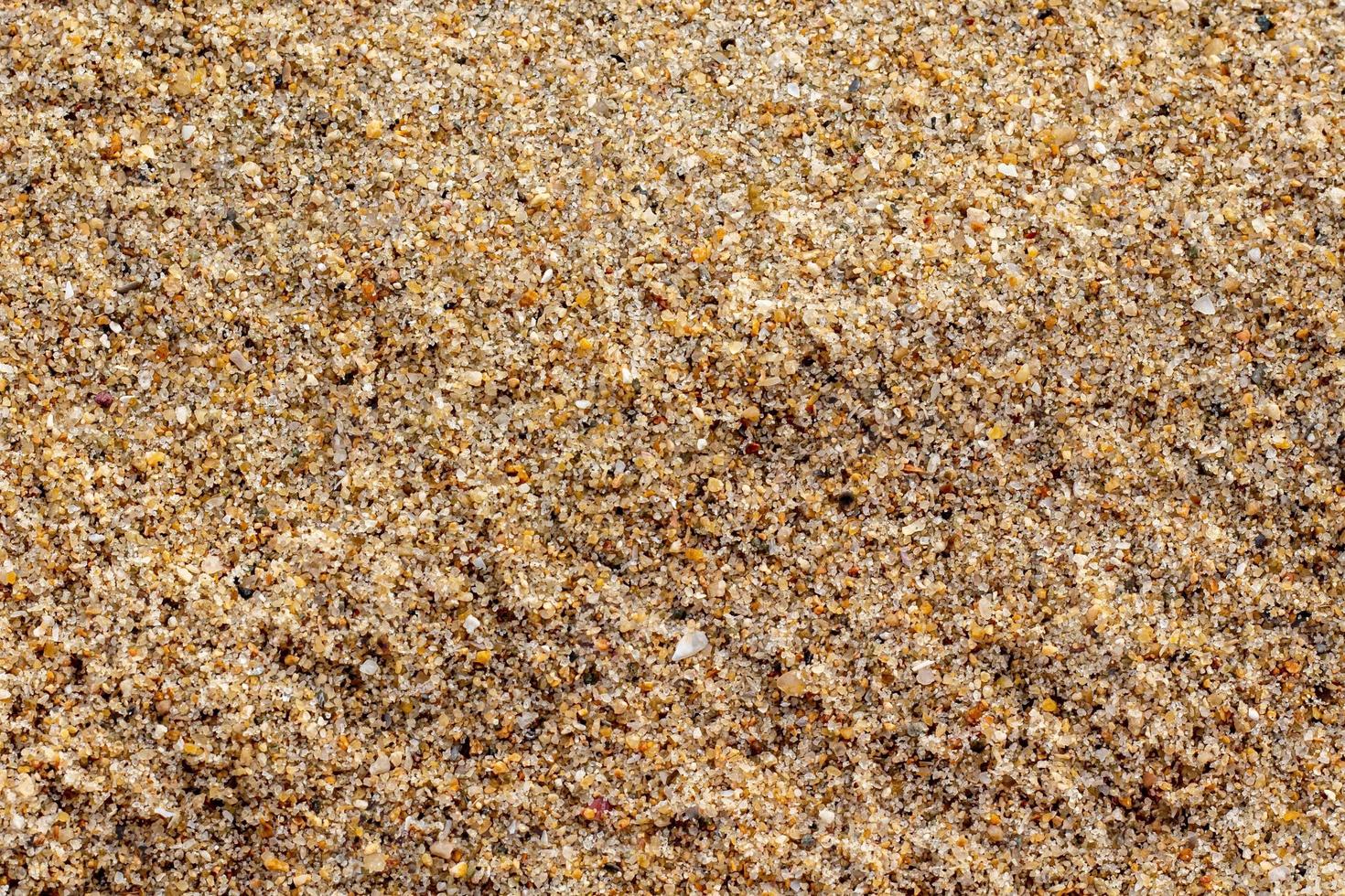 zand grind textuur op het strand voor achtergrond. bovenaanzicht. foto