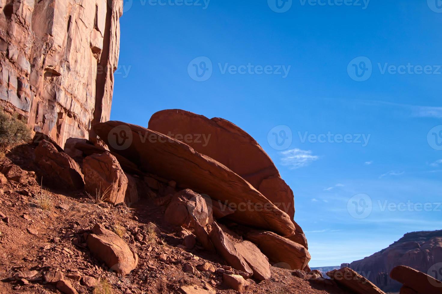 discusvormige rotsen in Monument Valley foto