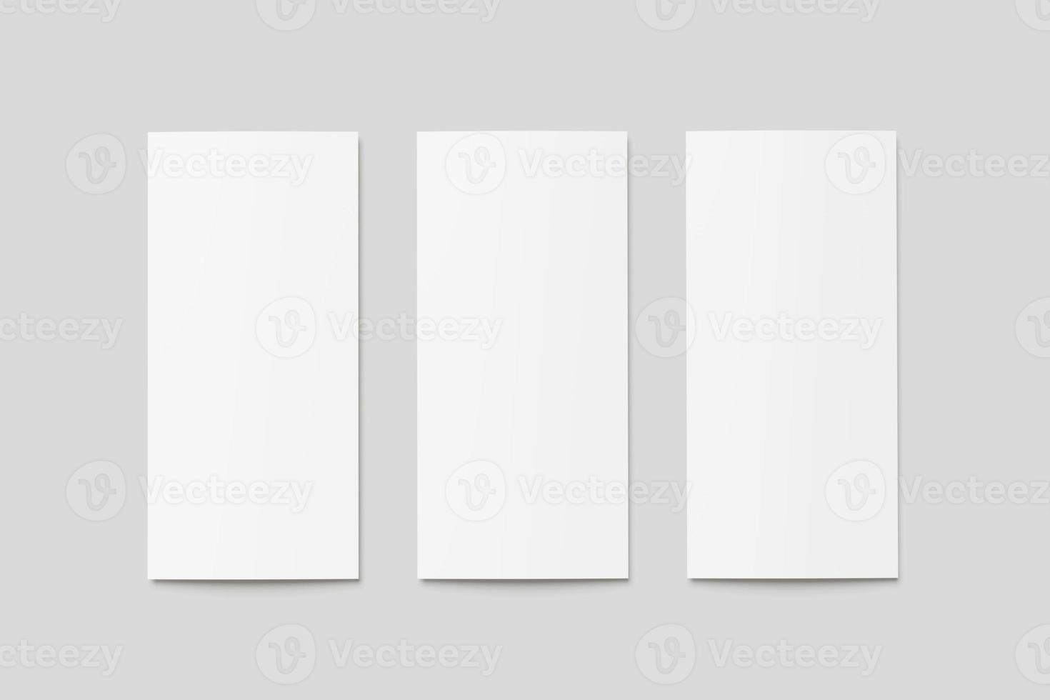 a4 driebladige brochure blanco mockups foto