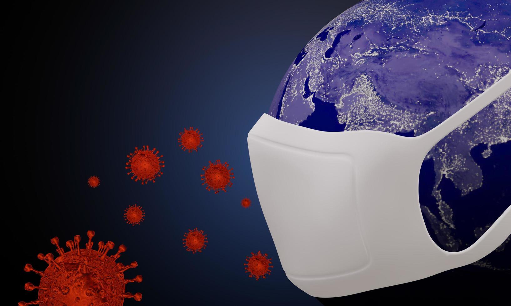 coronavirus ziekte covid-19 infectie medische illustratie. china pathogeen respiratoire influenza covid viruscellen. nieuwe officiële naam voor coronavirusziekte genaamd covid-19. 3D-rendering. foto