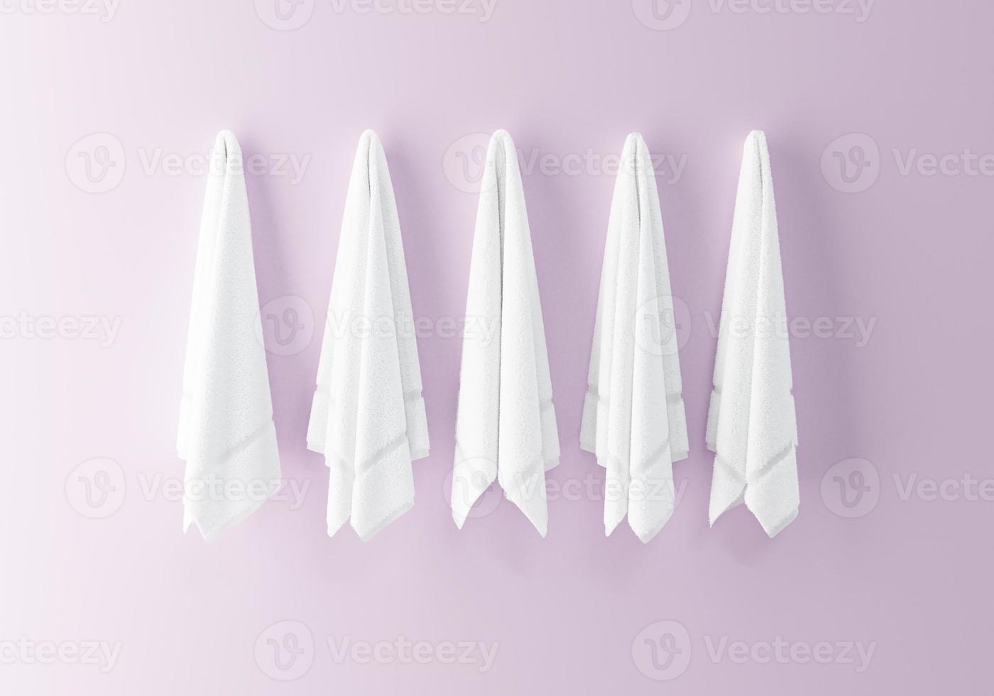 witte handdoeken achtergrond foto
