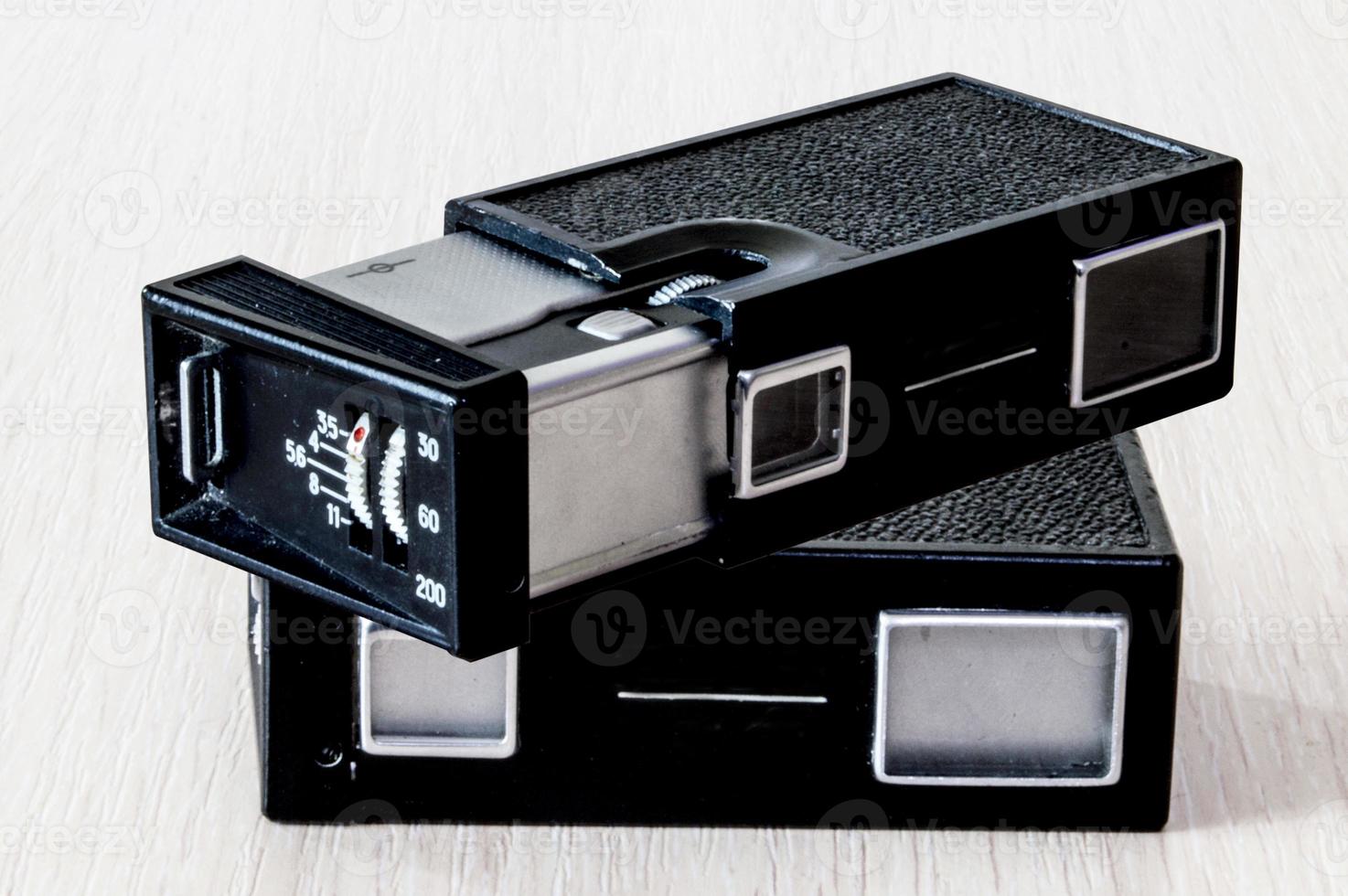 horizontale foto van een smalle filmcamera