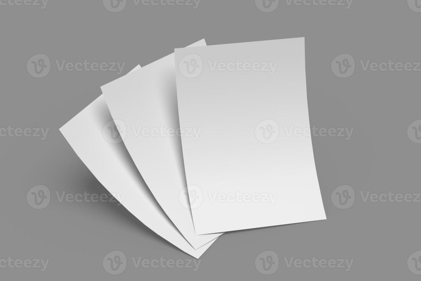 a4 flyer blanco mockups foto