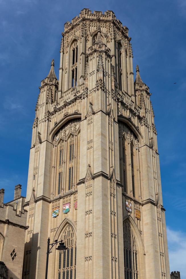 bristol, uk, 2019. uitzicht op de universiteit in bristol op 13 mei 2019 foto