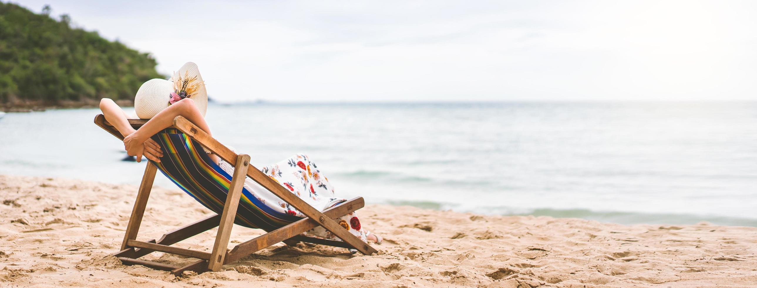 zomer strandvakantie ontspannen bannerformaat foto