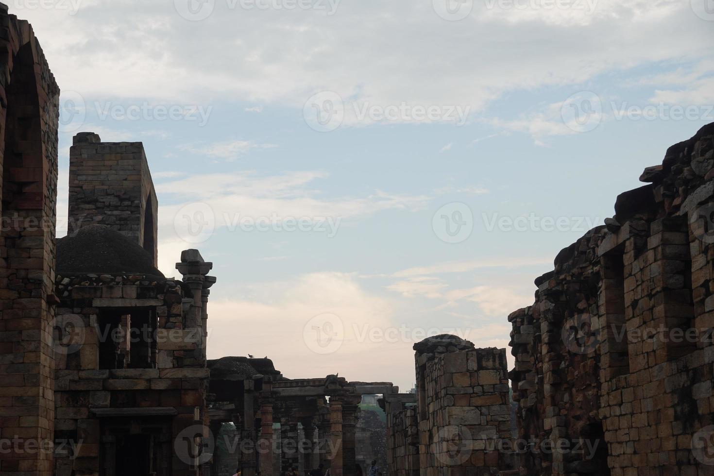 Indiase historische oude kunst structuur afbeelding buiten foto