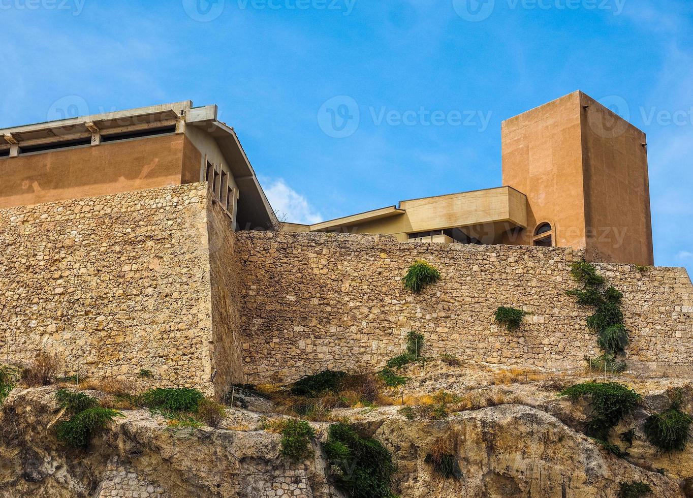 hdr casteddu betekent kasteelkwartier in Cagliari foto