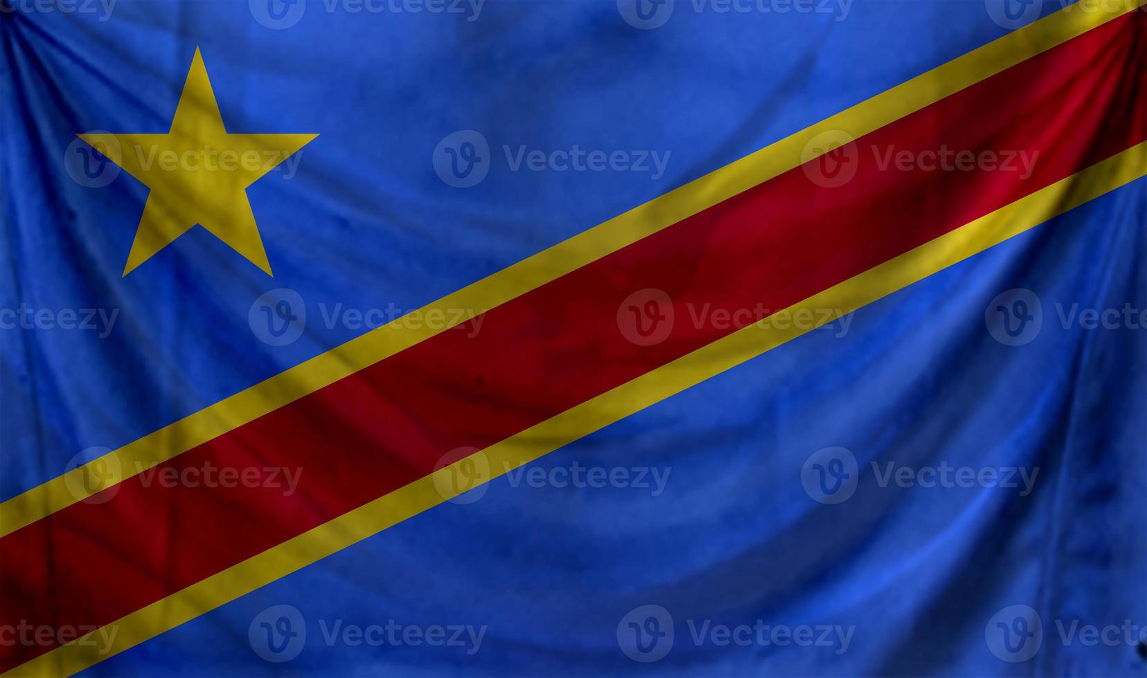 democratische republiek congo vlag zwaaien. achtergrond voor patriottisch en nationaal ontwerp foto