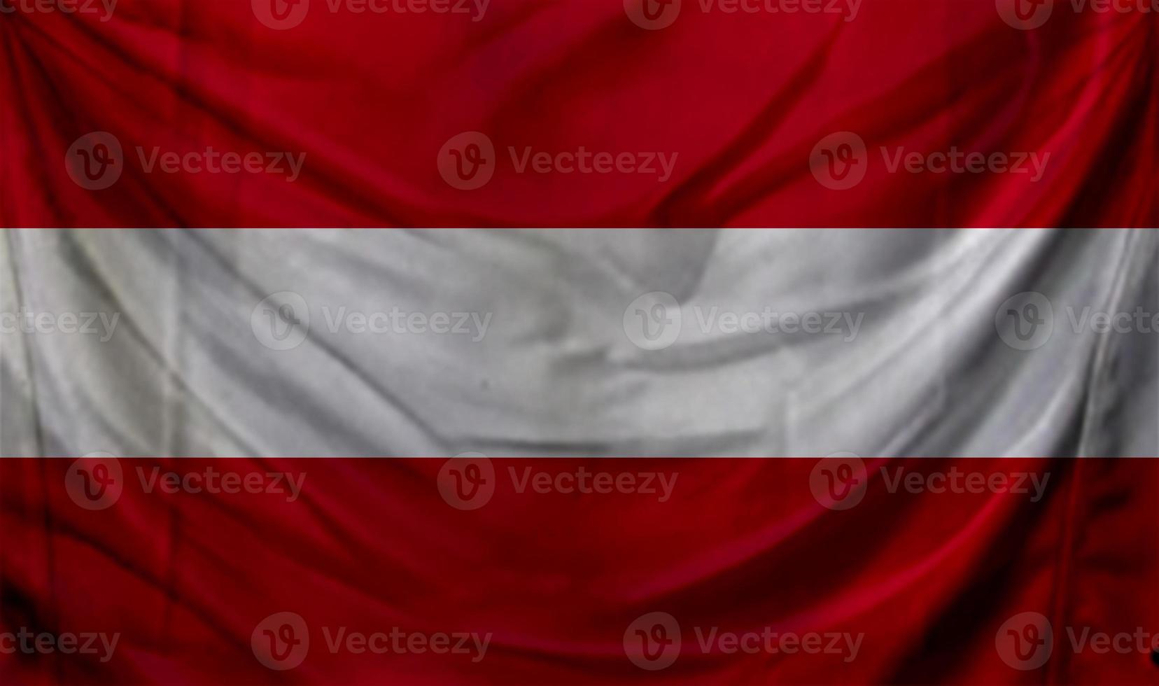 vlag van oostenrijk zwaaien. achtergrond voor patriottisch en nationaal ontwerp foto