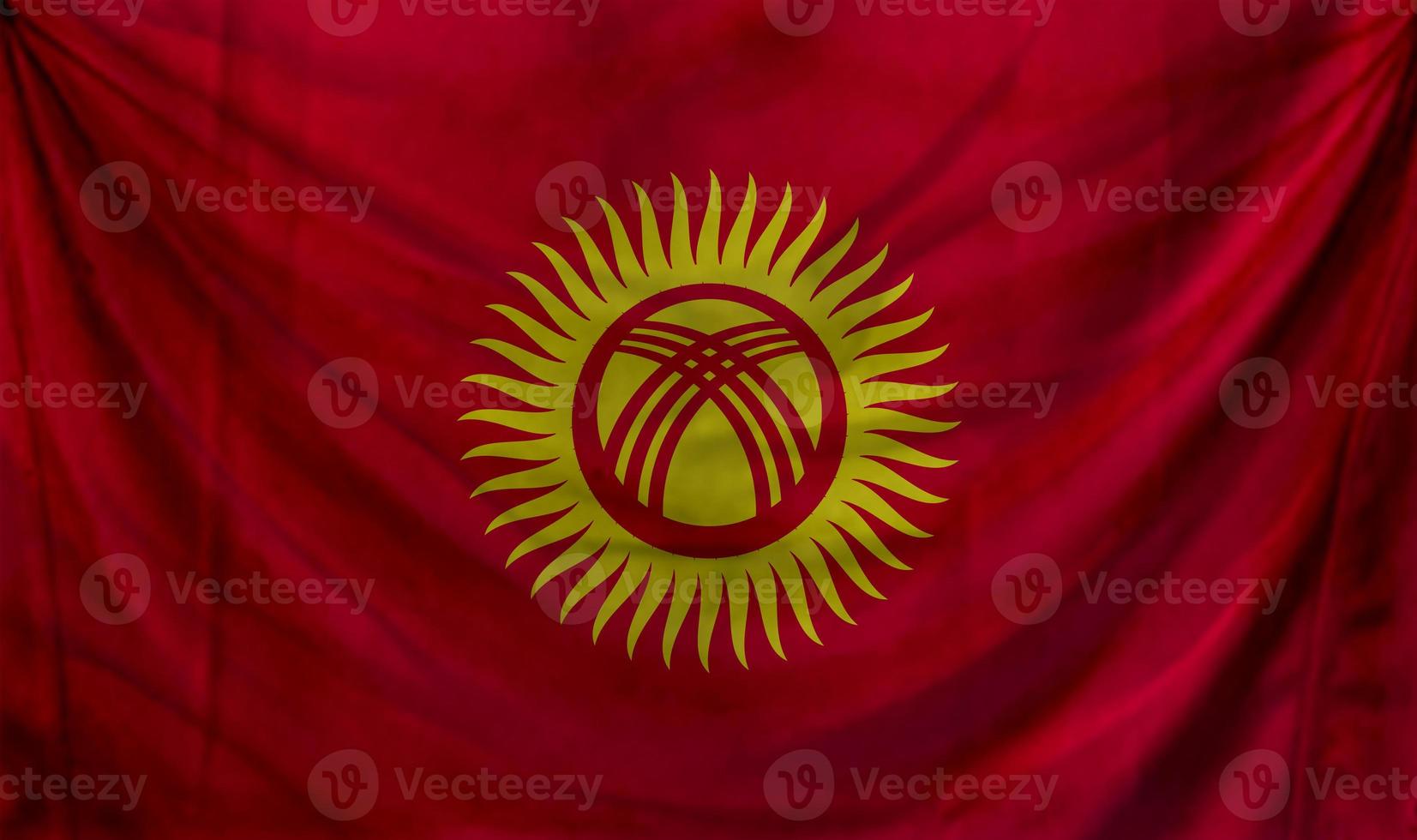 Kirgizië vlag golf ontwerp foto