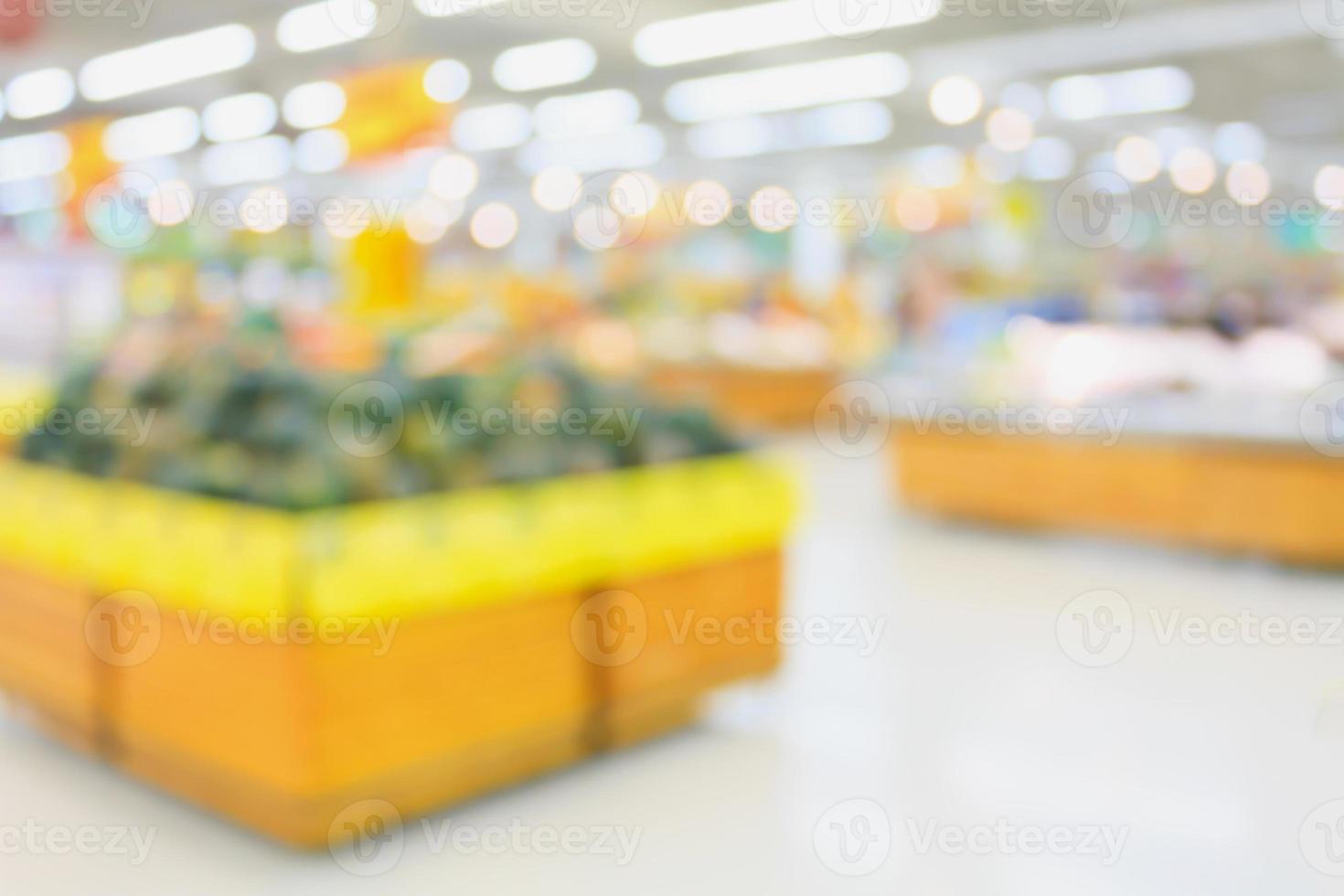 supermarkt onscherpe achtergrond met bokeh foto