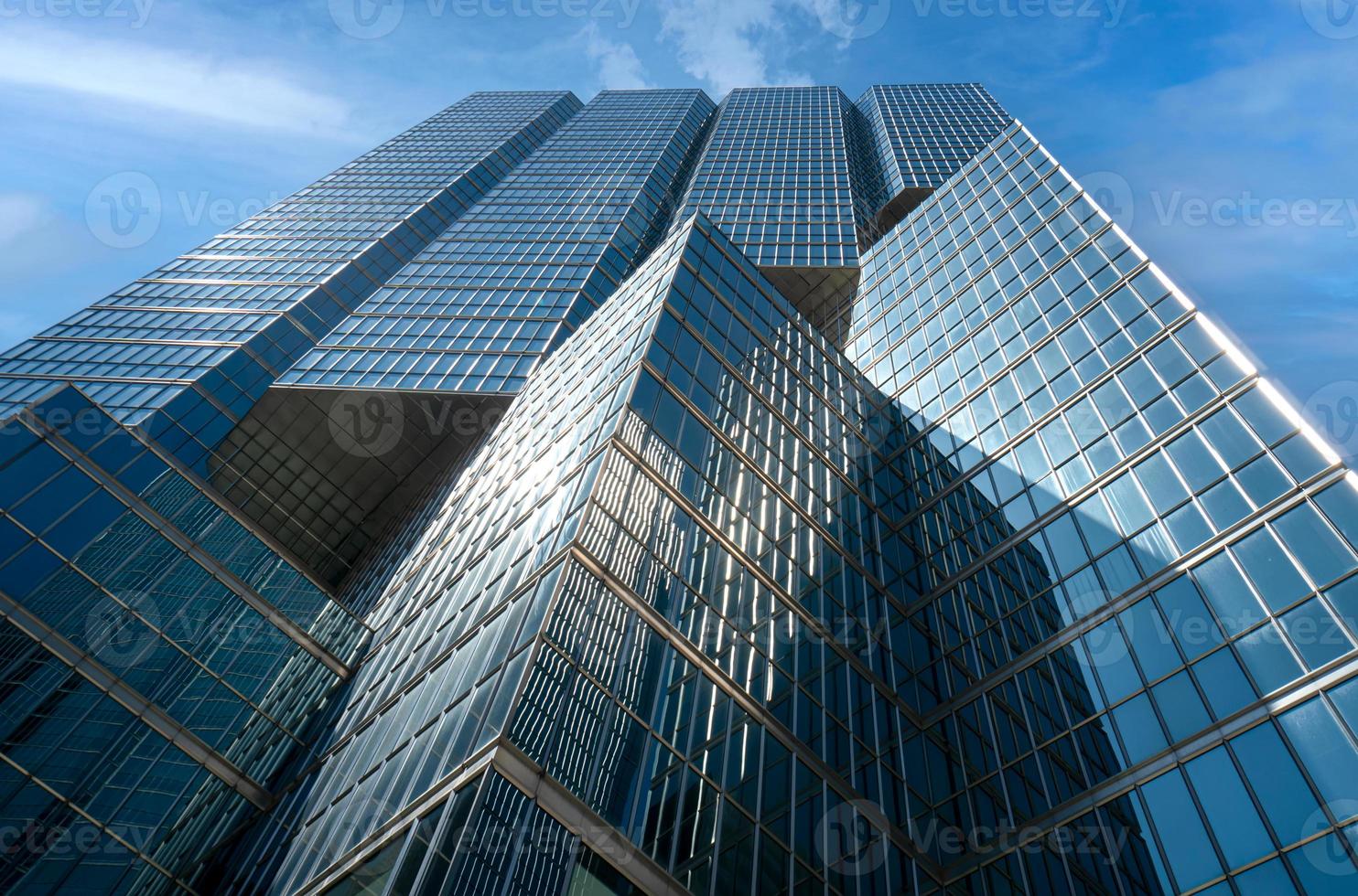 schilderachtige skyline van het financiële district van Toronto en de skyline van moderne architectuur foto