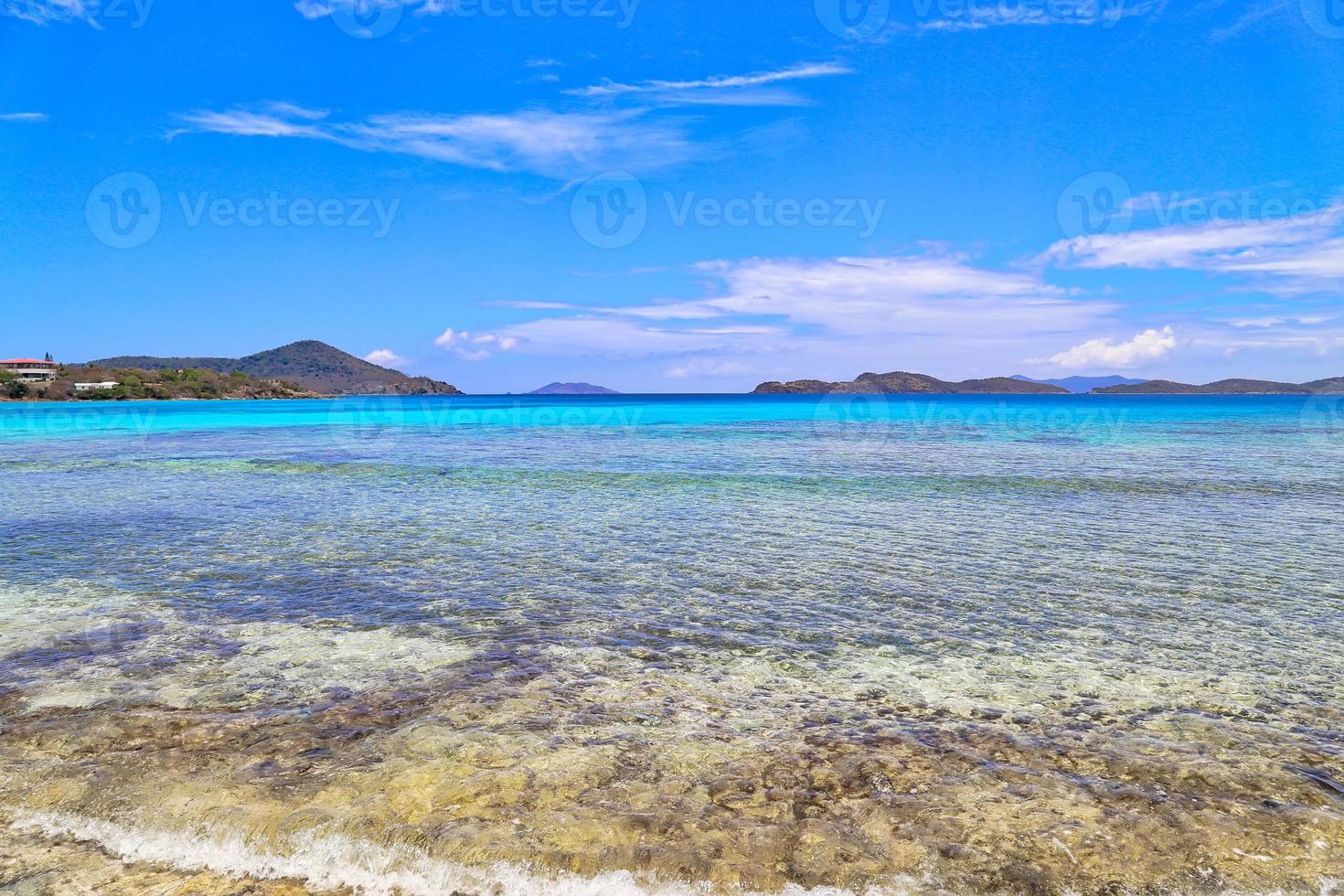 saffierstrand op st. thomas eiland foto