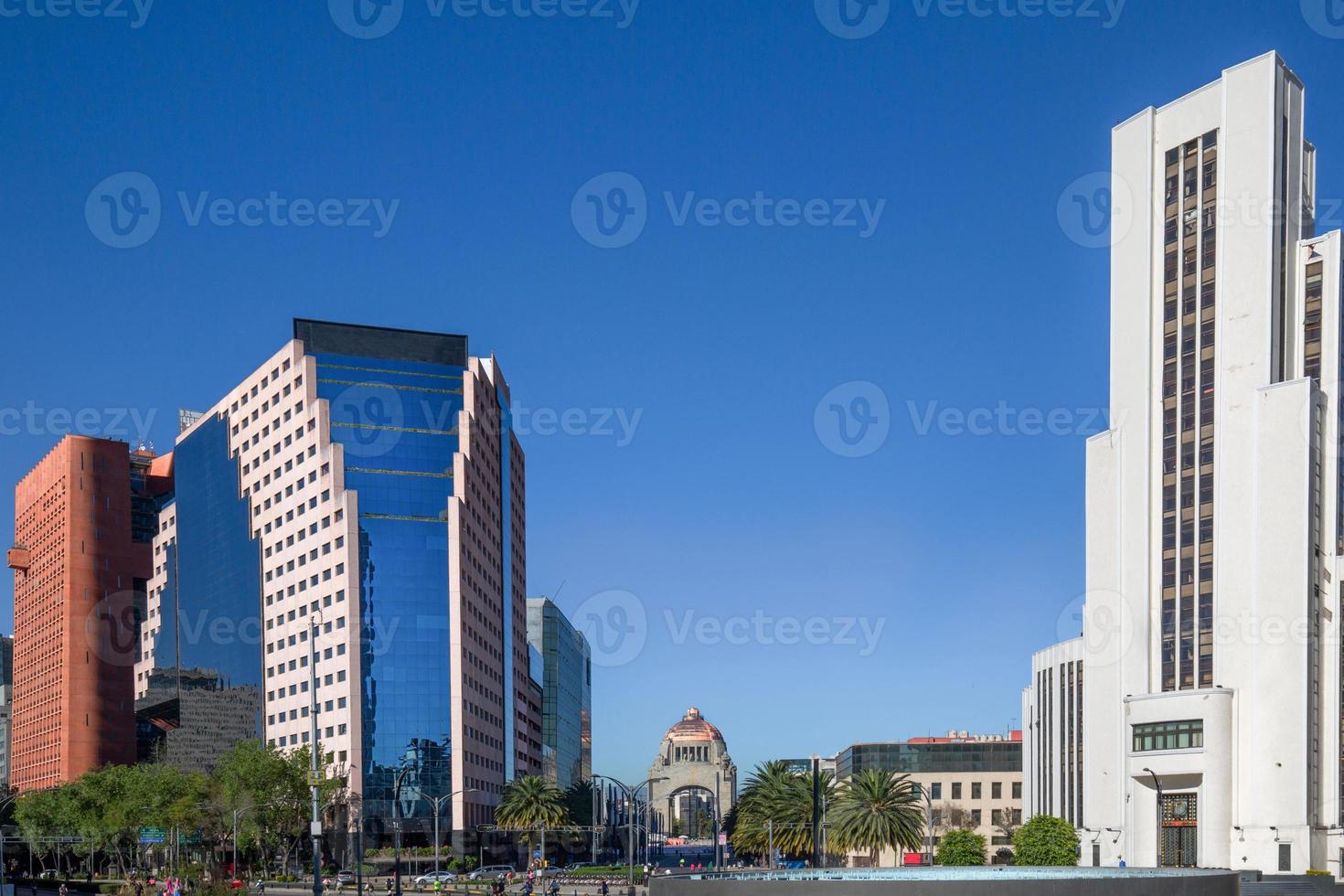 financieel centrum en zakendistrict van mexico-stad dicht bij paseo de reforma foto