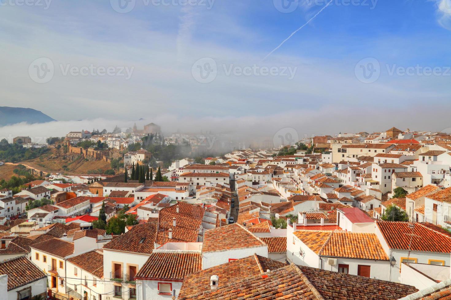 ronda straten in het historische stadscentrum foto