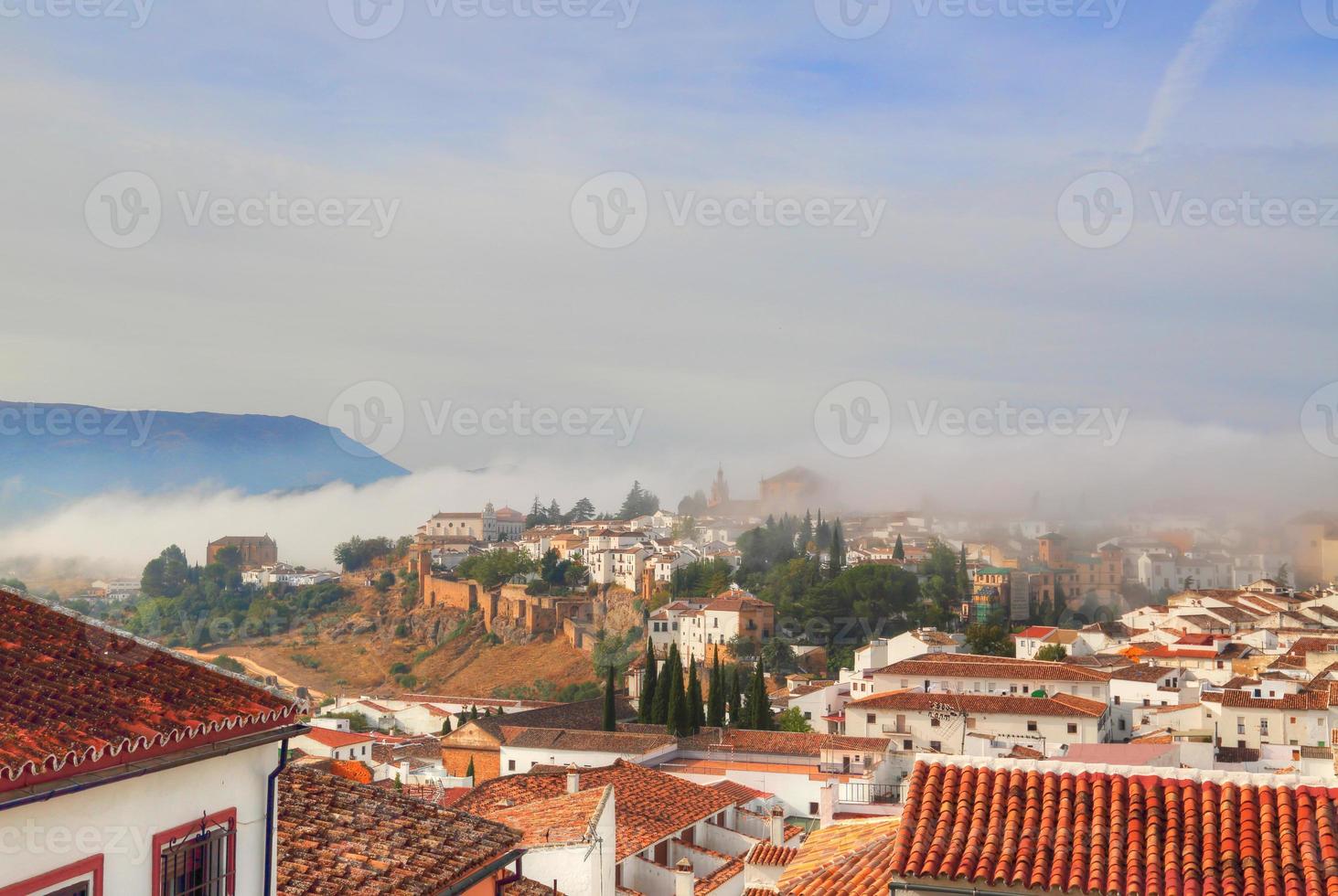 ronda straten in het historische stadscentrum foto