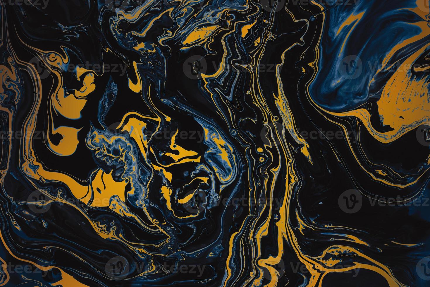 abstracte blauwe en gouden marmeren steen textuur voor achtergrond. foto