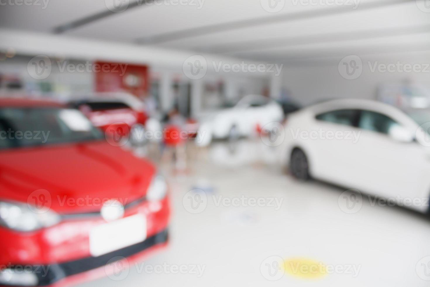 nieuwe auto bij nieuwe auto showroom dealer foto