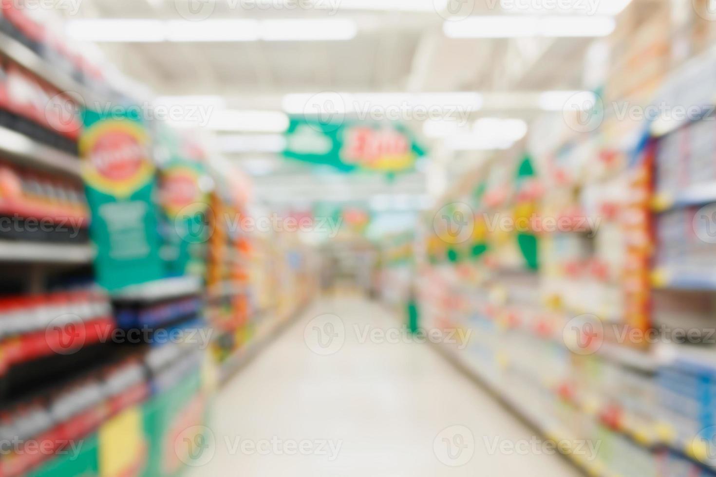 supermarkt wazige achtergrond foto