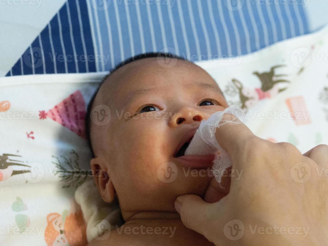 gezicht en baby foto