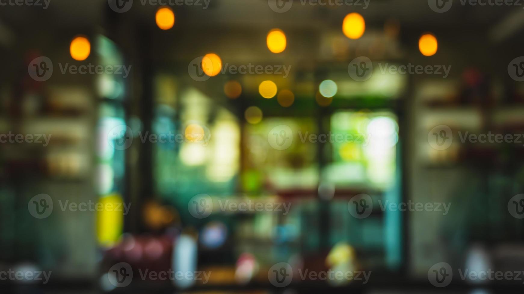 abstract vervagen interieur coffeeshop of café voor achtergrond. foto