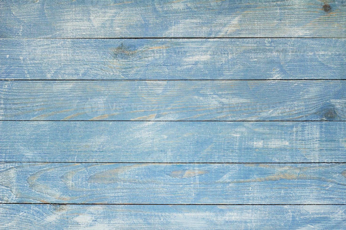 vintage blauwe houten achtergrondstructuur met knopen en spijkergaten. oude geschilderde houten muur. blauwe abstracte achtergrond. vintage houten donkerblauwe horizontale planken. foto