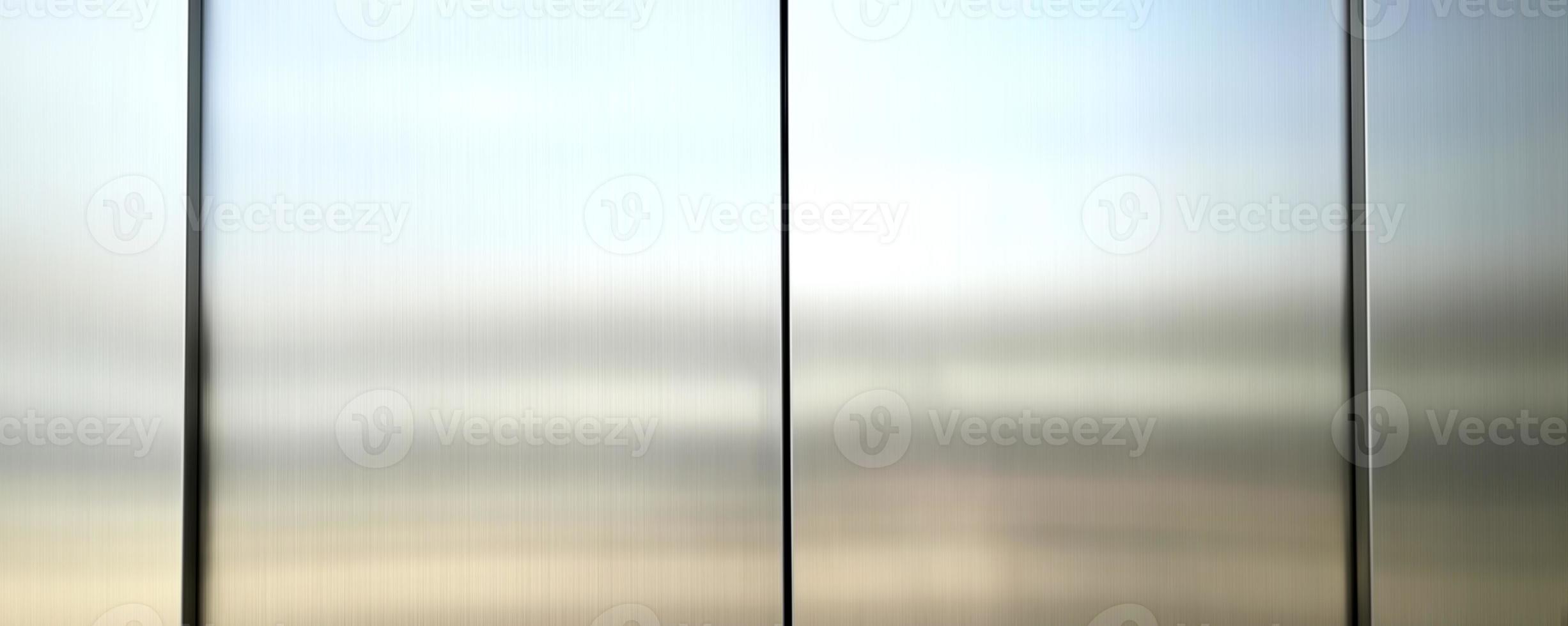 reflectie van licht op een glanzend metalen oppervlak, roestvrijstalen paneelachtergrond, zilveren ruimteachtergrond. foto