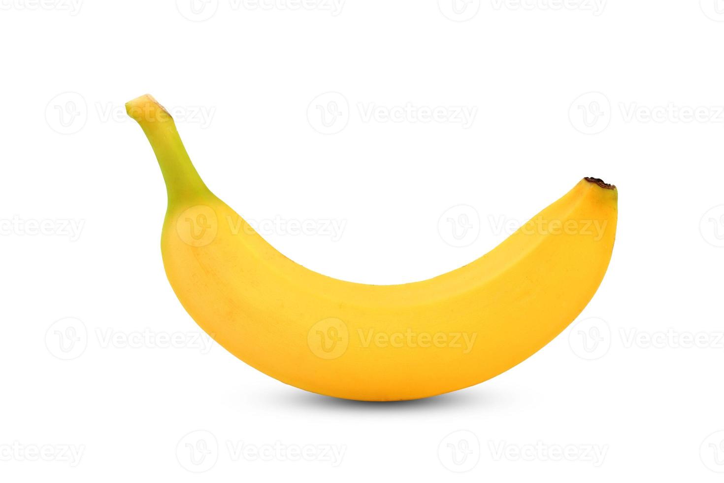 tros bananen geïsoleerd op een witte achtergrond foto