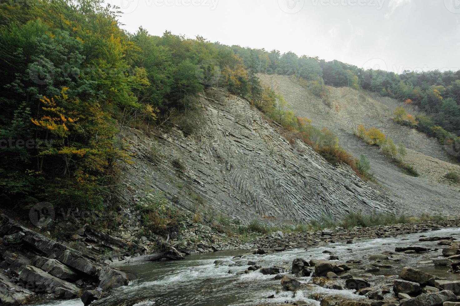 berg rivier achtergrond foto