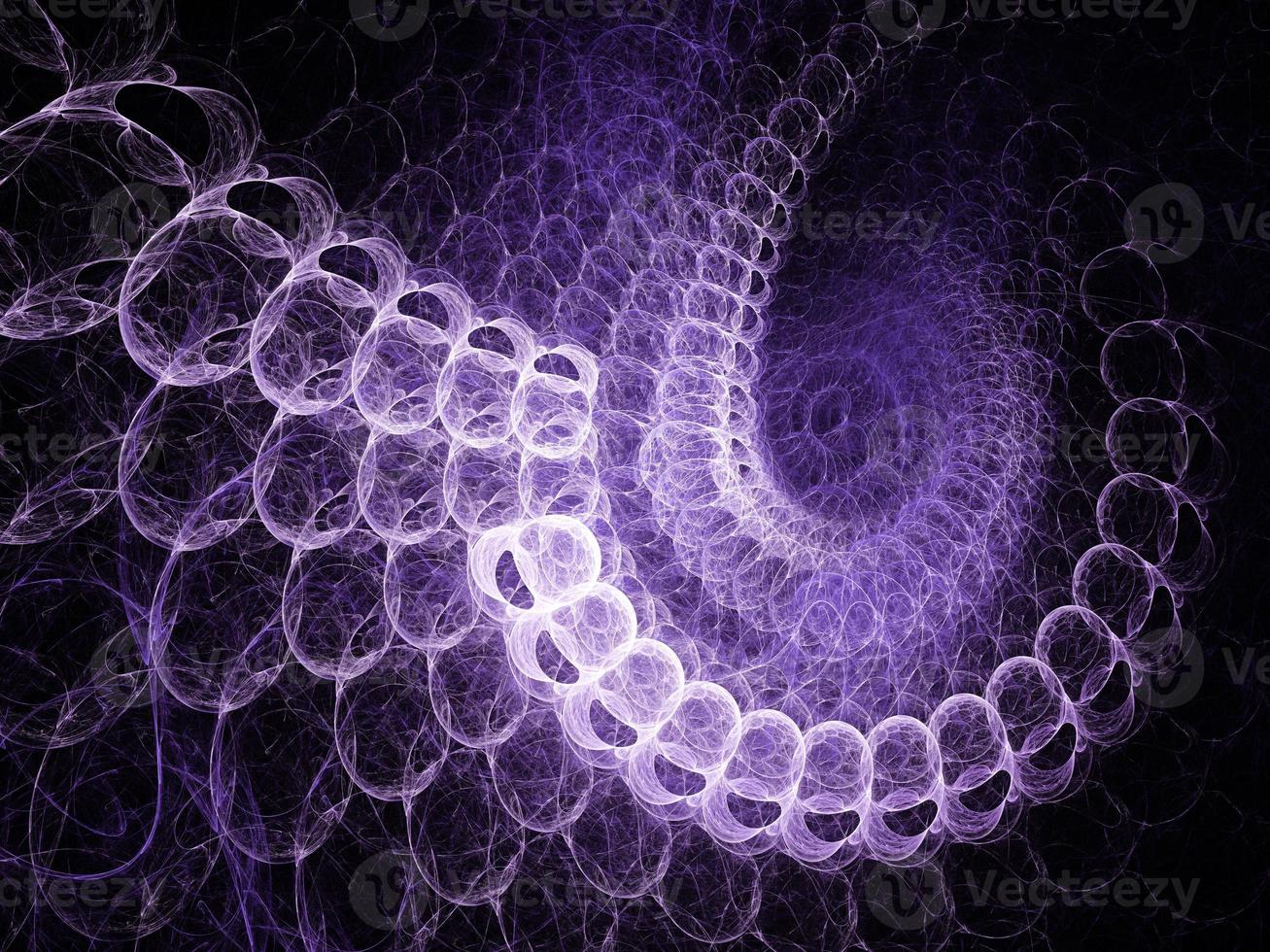 abstracte fractal kunst achtergrond, suggestief voor astronomie en nevel. computer gegenereerde fractal illustratie kunst paarse spiral foto