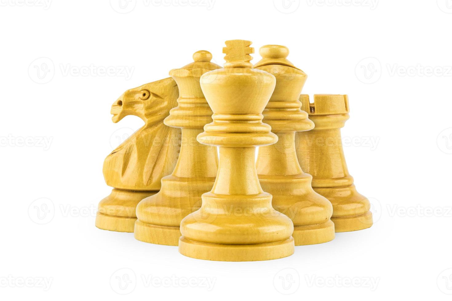 schaakfiguur op witte achtergrond foto