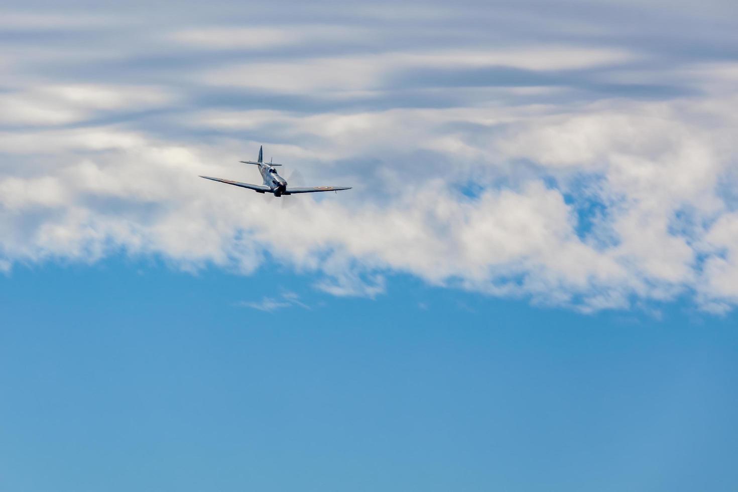 Shoreham over zee, West Sussex, Verenigd Koninkrijk, 2011. supermarine Spitfire pr xi pl965 foto