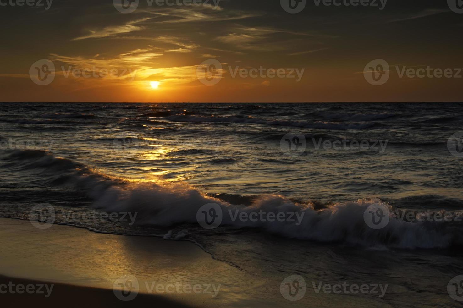 zonsondergang bij Indiana duinen foto