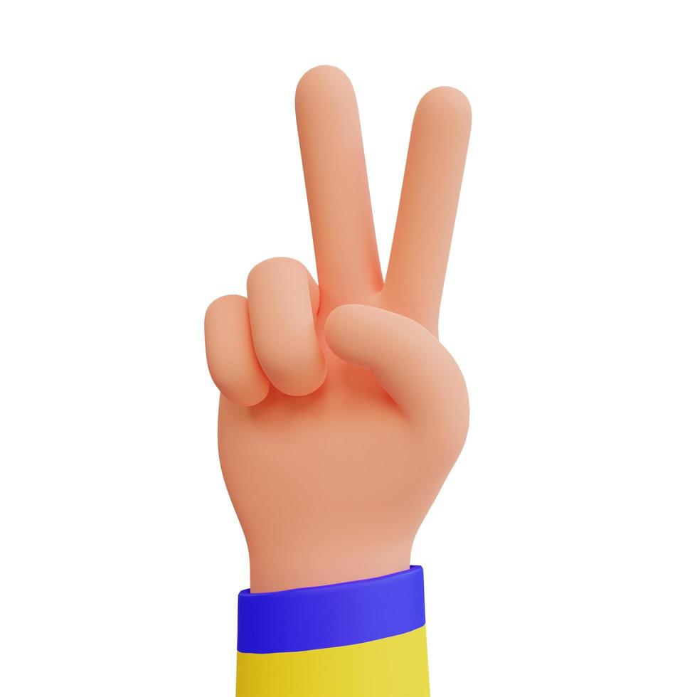 hand symbool van vrede foto