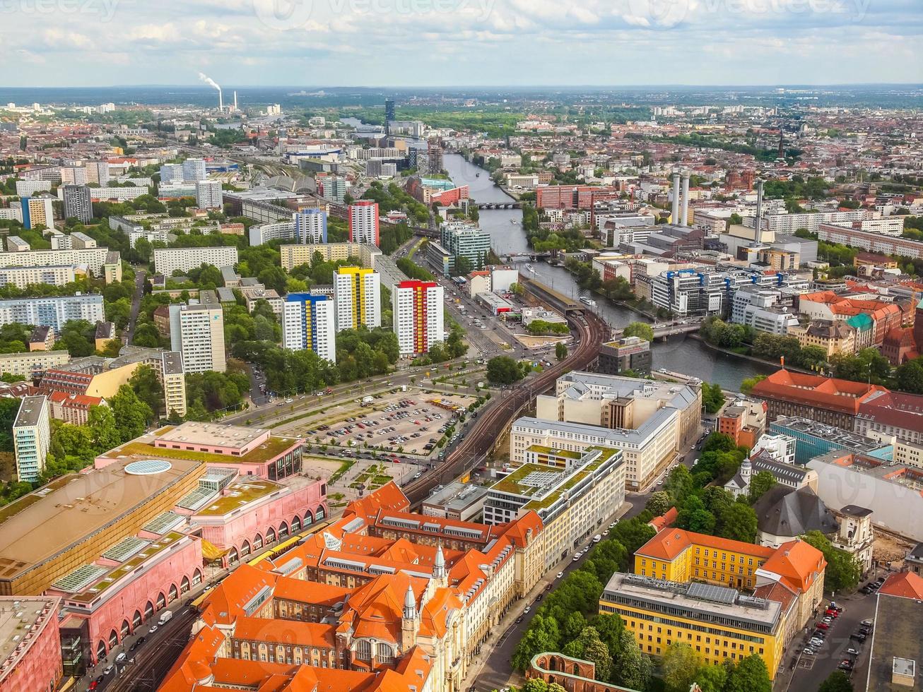 hdr berlijn luchtfoto foto