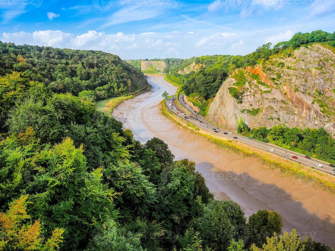 hdr rivier avon kloof in bristol foto