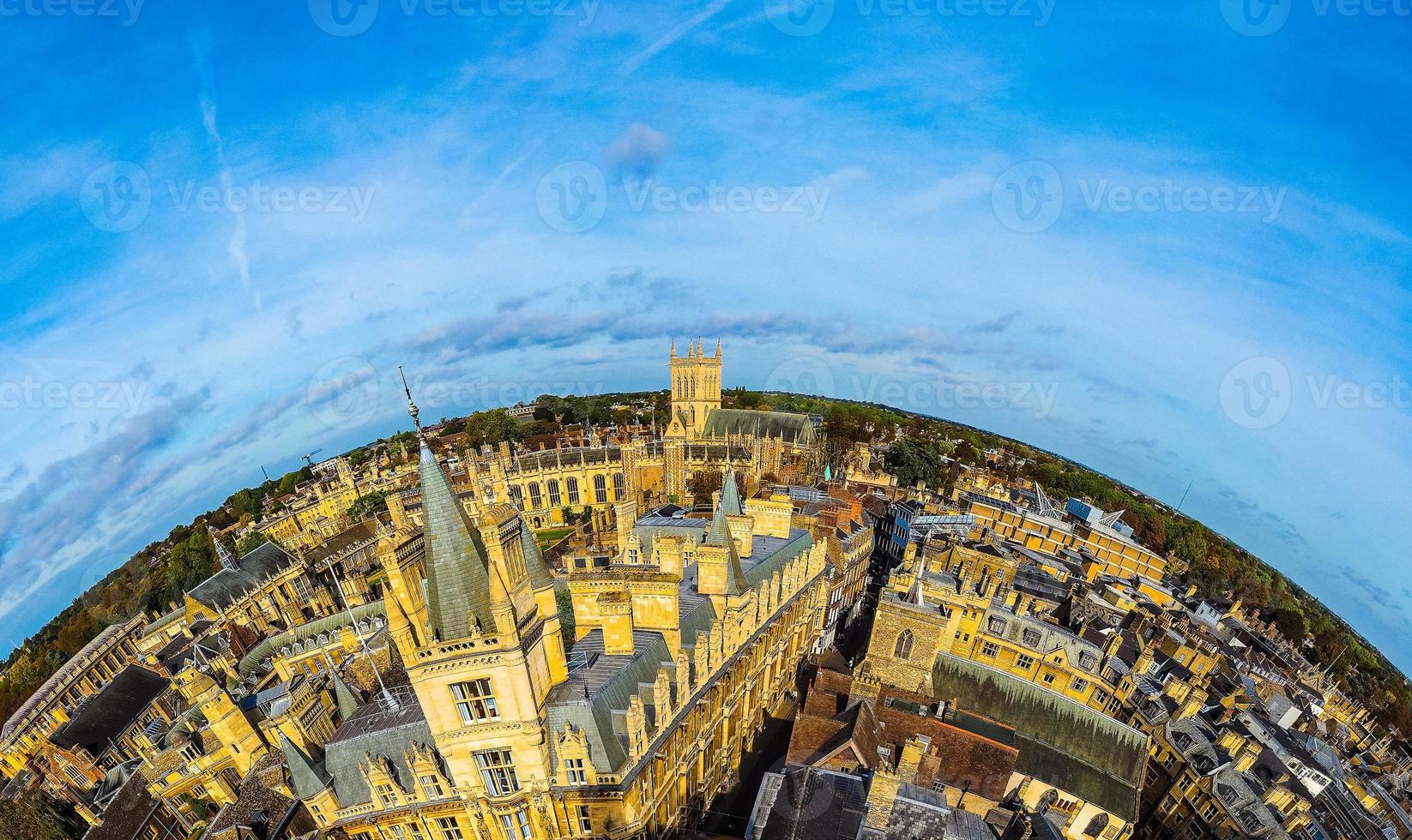 hdr luchtfoto van cambridge foto