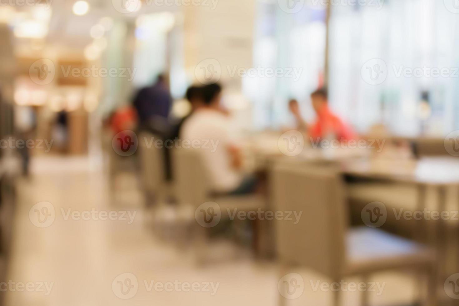 klant bij restaurant wazige achtergrond foto