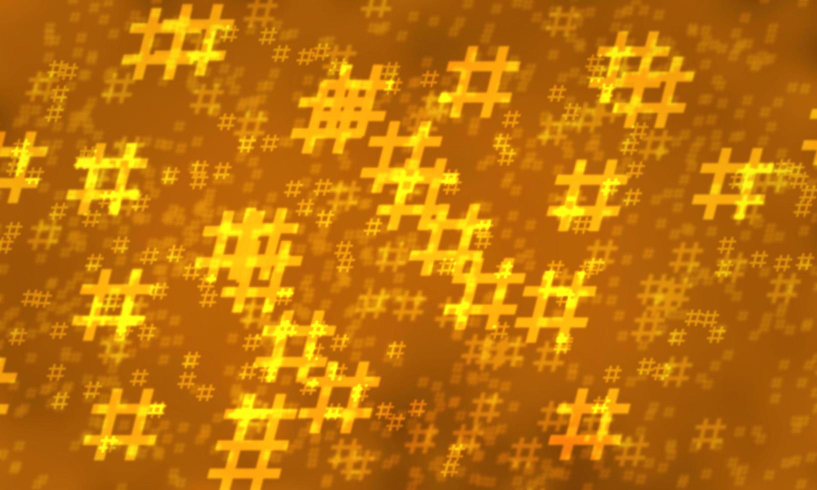 oranje hashtag willekeurig patroon achtergrond. illustratie. foto