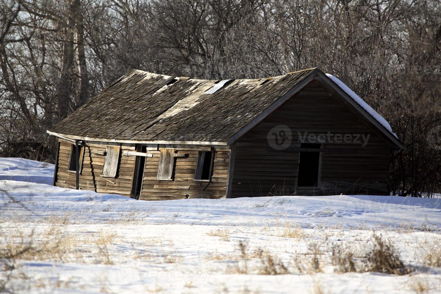 verlaten boerderij in saskatchewan foto