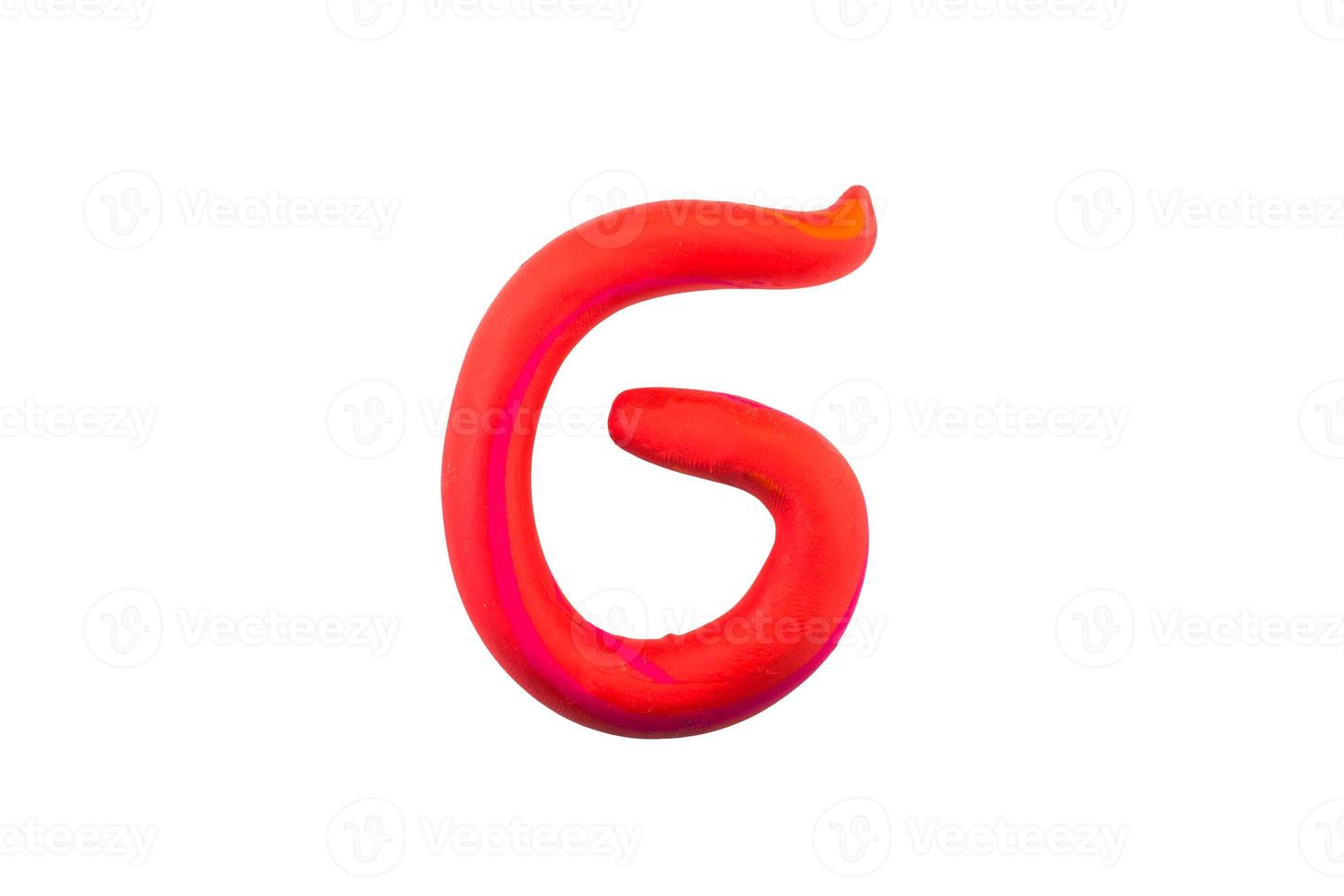 alfabet engels kleurrijke letters handgemaakte letters gegoten uit plasticine klei op geïsoleerde witte achtergrond foto