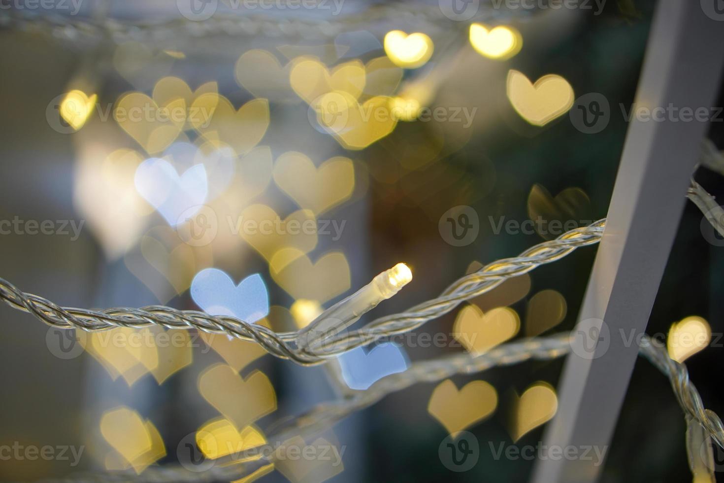 led licht met liefde bokeh foto