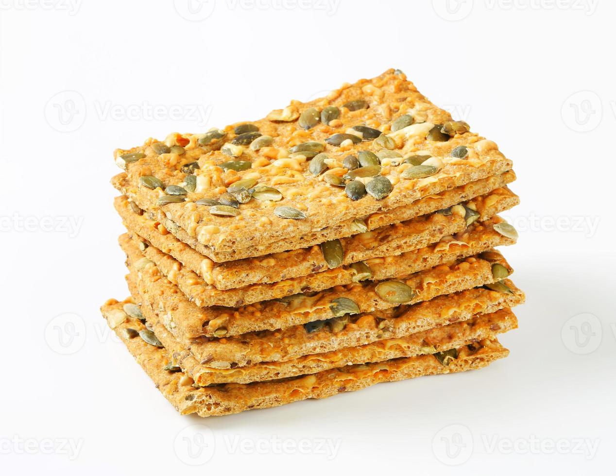 pompoenzaad cheddar crackers foto