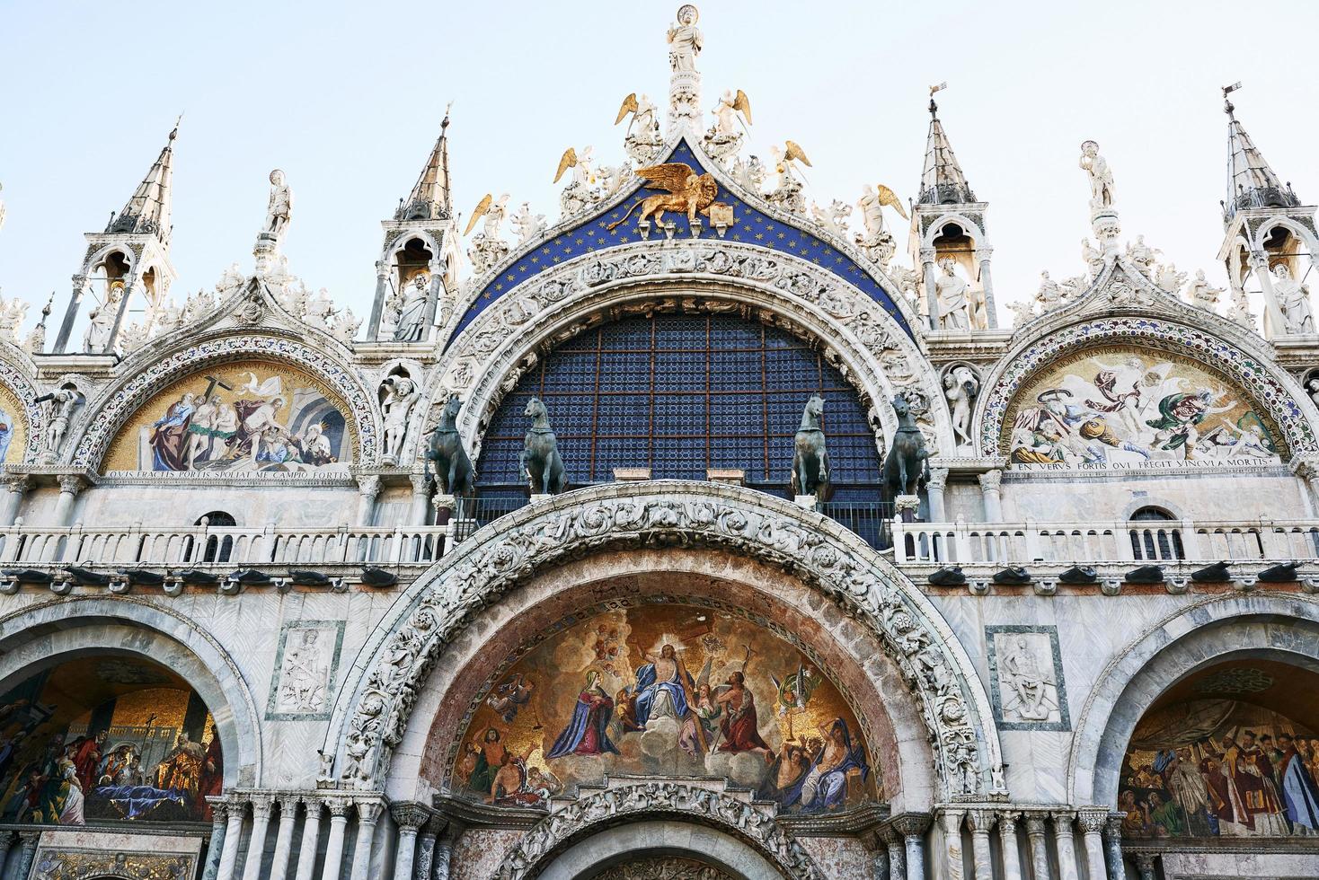 Venetië, Italië, 2021 - uitzicht op het San Marcoplein. foto