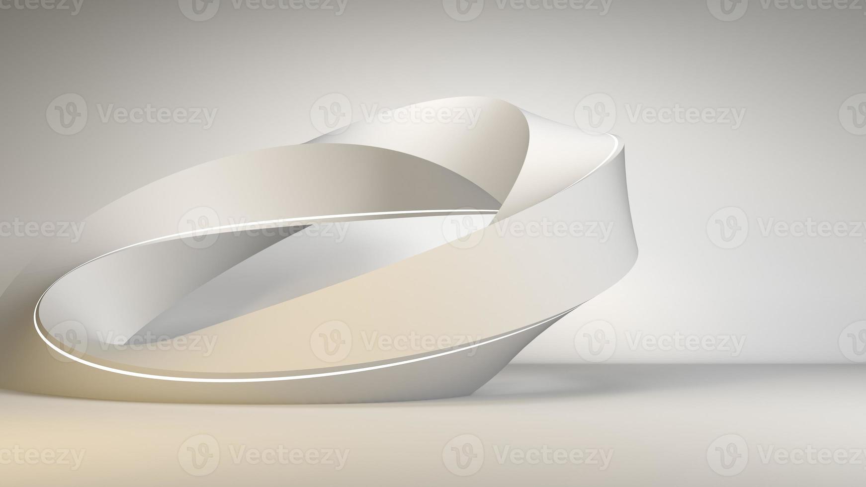 witte geometrische abstracte achtergrond 3d illustratie foto